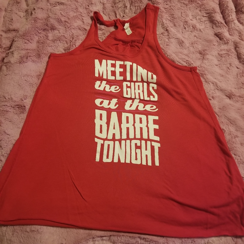 Red barre tank
